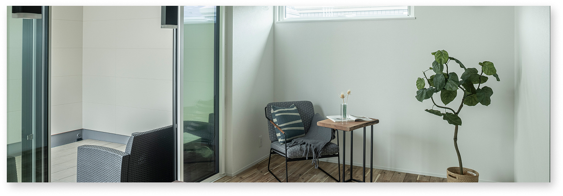 スカイテラスのあるホテルライクな家