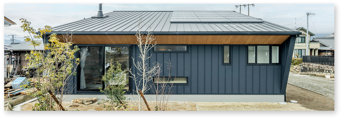 薪ストーブを愉しむ、中津川30坪の半平屋。